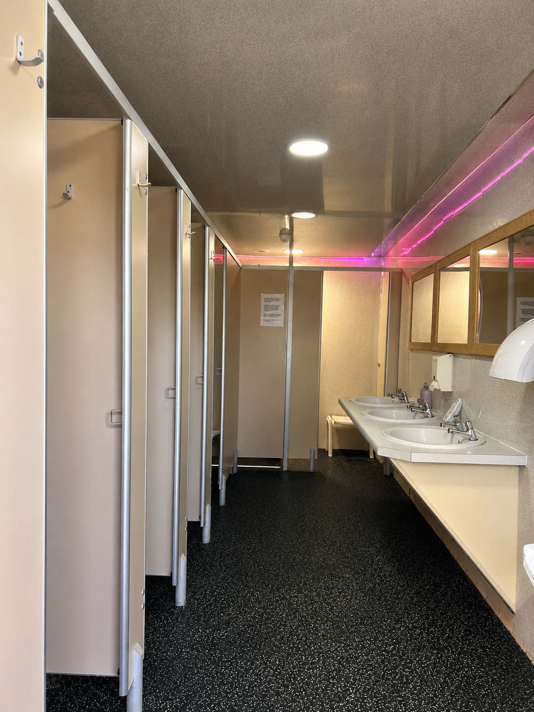 Shower and toilet facilities