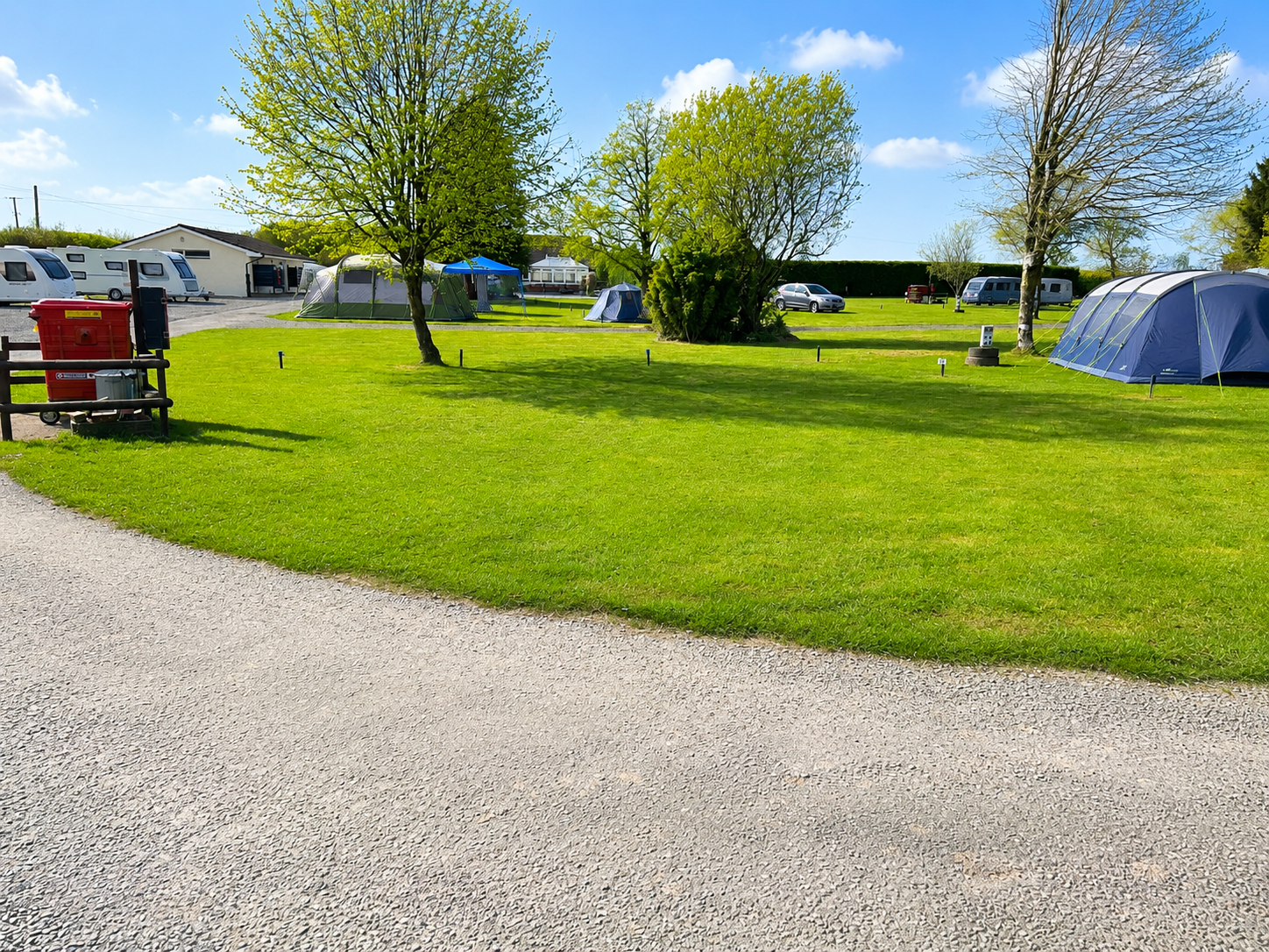 Zeacombe House Caravan Park — tents and caravans on the site